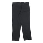 DICKIES Womens Cotton Blend Black Relaxed Straight Trousers W30 L28 Workwear