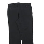 DICKIES Womens Cotton Blend Black Relaxed Straight Trousers W30 L28 Workwear