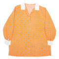Womens Shirt Orange Floral Long Sleeve XL