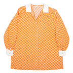 Womens Shirt Orange Floral Long Sleeve XL