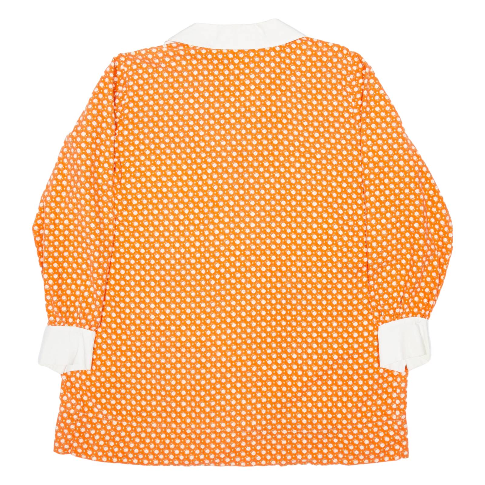 Womens Shirt Orange Floral Long Sleeve XL