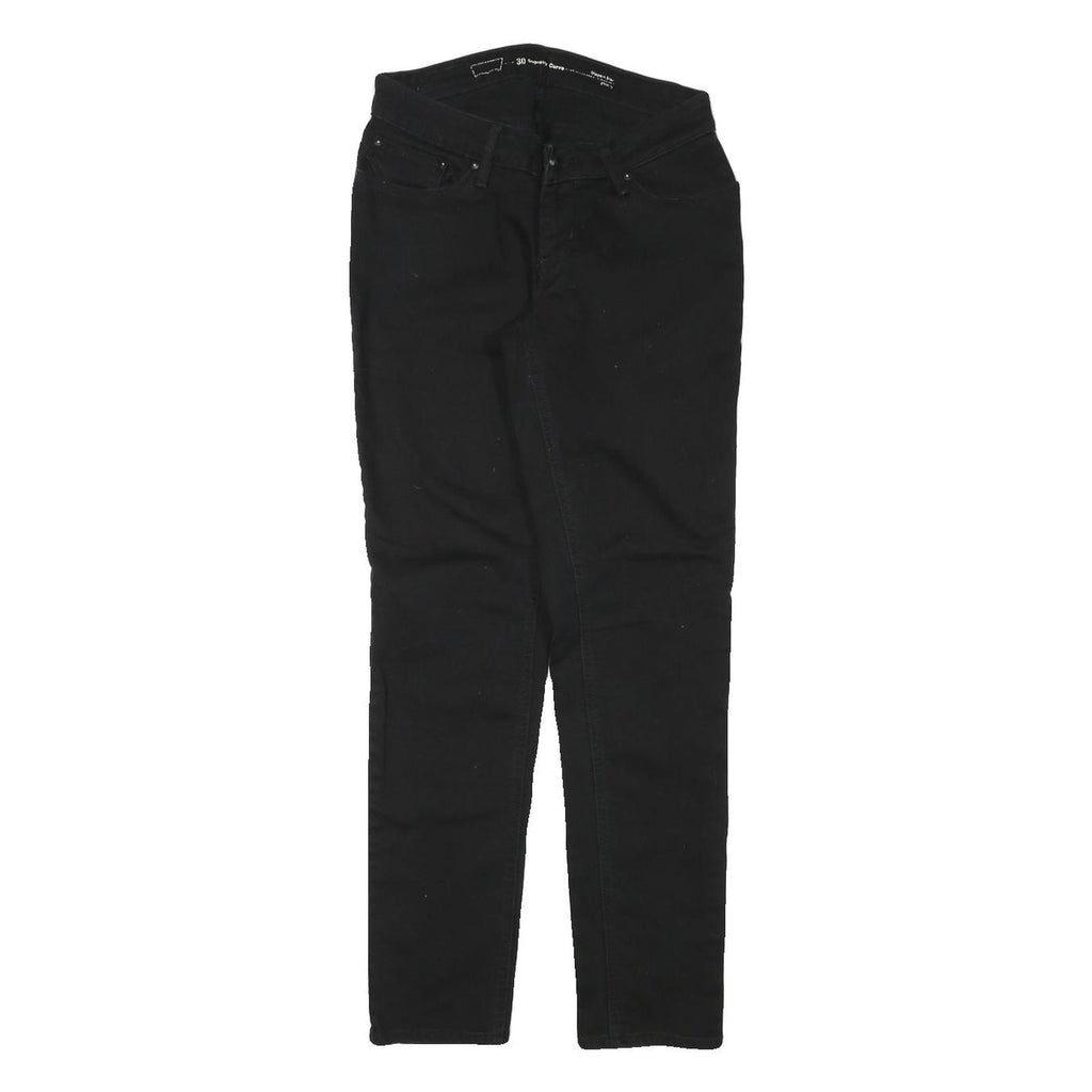 LEVI'S Womens Jeans Black Slim Skinny Denim Medium W26 L28 Stylish Zip