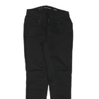 LEVI'S Womens Jeans Black Slim Skinny Denim Medium W26 L28 Stylish Zip