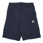 CARHARTT Mens Shorts Navy Blue Cargo M W32 Workwear Durable