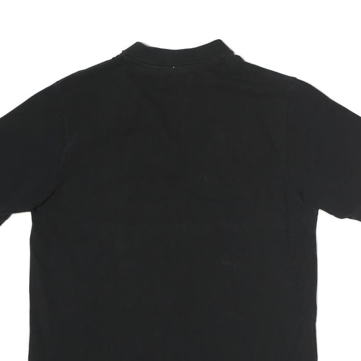 CARHARTT Mens Black Short Sleeve Plain S Cotton Polo Shirt Classic Fit