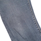 CARHARTT WIP Mens Slim Blue Denim Jeans W32 L32 Zip Pockets Casual Wear
