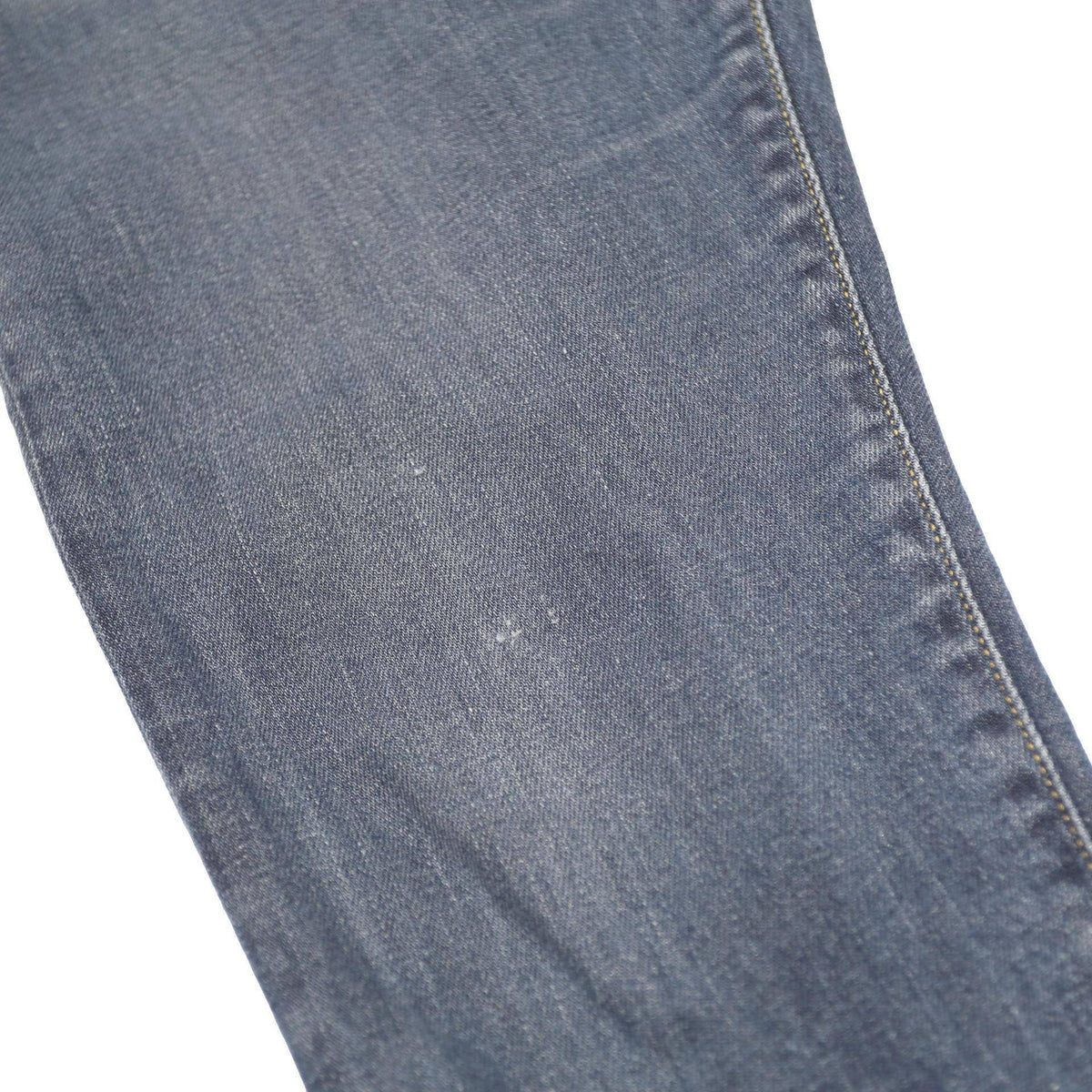 CARHARTT WIP Mens Slim Blue Denim Jeans W32 L32 Zip Pockets Casual Wear
