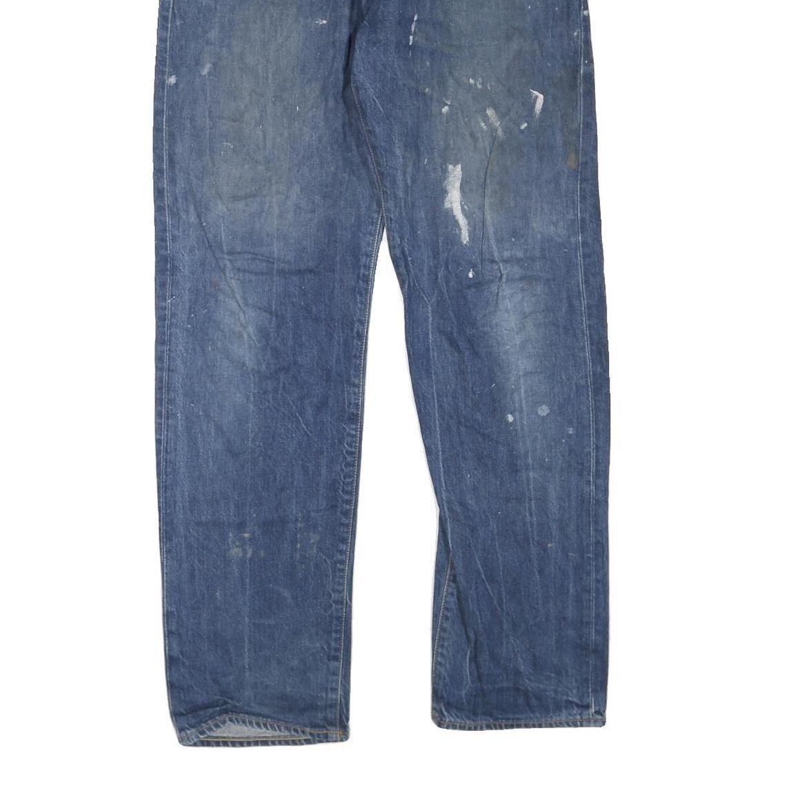 CARHARTT Mens Regular Fit Blue Denim Jeans W34 L32 Classic Zip Closure Workwear