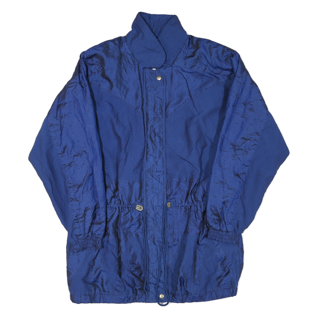 LAVON Womens Blue Jacket XL Polyester Blend Plain Zip Classic Fit