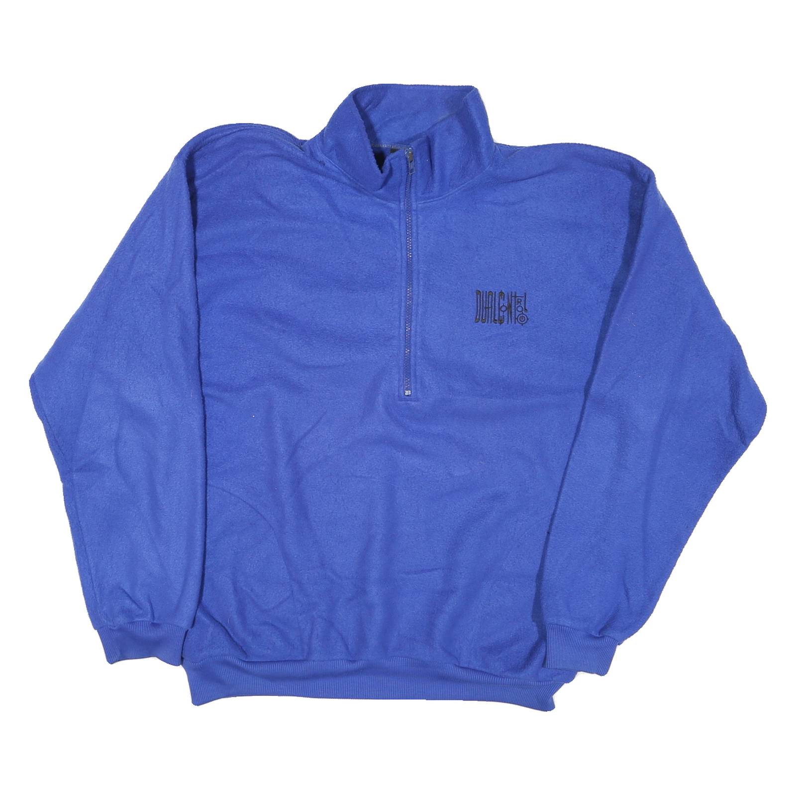 DUALCNTRL Mens Blue Jacket XL Polyester Blend Classic Fit Zip Pullover Casual