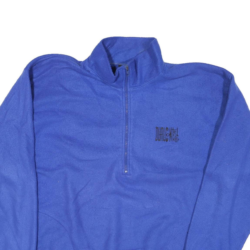 DUALCNTRL Mens Blue Jacket XL Polyester Blend Classic Fit Zip Pullover Casual