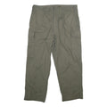 ROTROPF Mens Cotton Regular Fit Green Cargo Trousers W38 L27 Casual Zip Closure