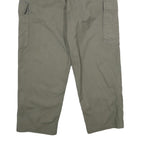 ROTROPF Mens Cotton Regular Fit Green Cargo Trousers W38 L27 Casual Zip Closure