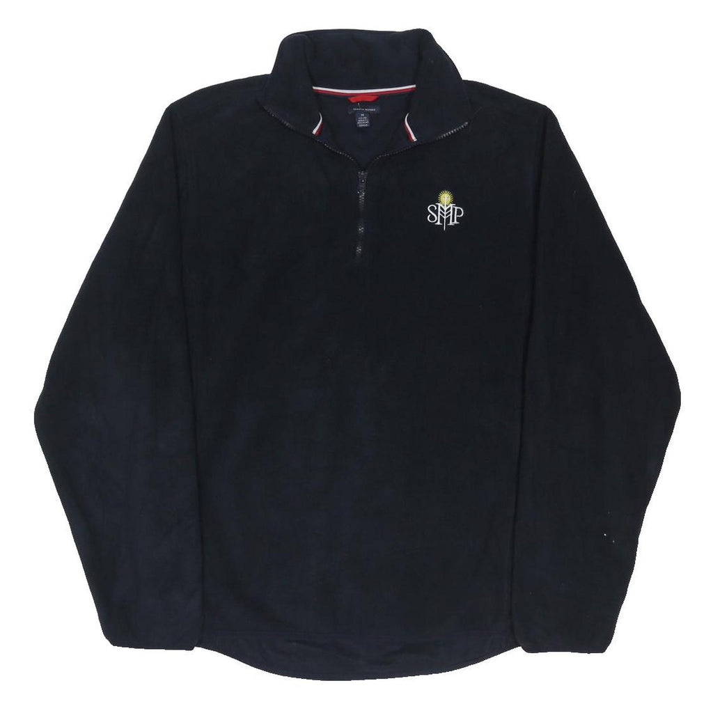 TOMMY HILFIGER Mens Navy Blue Jacket M Polyester Blend Plain Zip Comfort Casual
