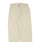 HS Womens Beige Regular Fit Straight Leg Trousers W26 L29 Polyester Blend Zip
