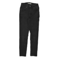 LEVI'S 721 Womens Jeans Black Slim Skinny Denim W24 L27 Classic Style Zip