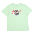 NIKE Mens Green Worldwide Graphic T-Shirt L Short Sleeve Crew Neck Cotton Blend