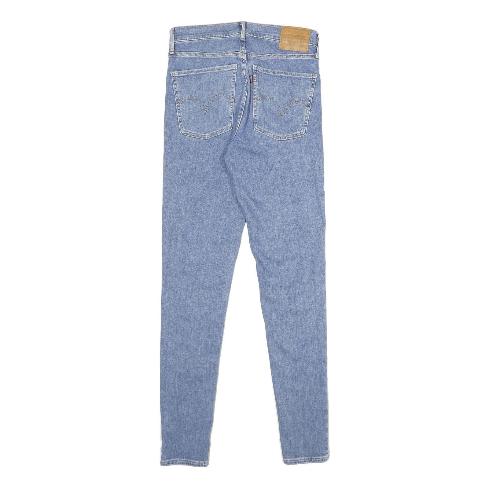 LEVI'S Mile High Super Skinny Big E Womens Jeans Blue Slim Skinny Denim Light