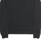 FILA Mens Black Sweatshirt Crew Neck S Cotton Blend Logo Pullover Casual