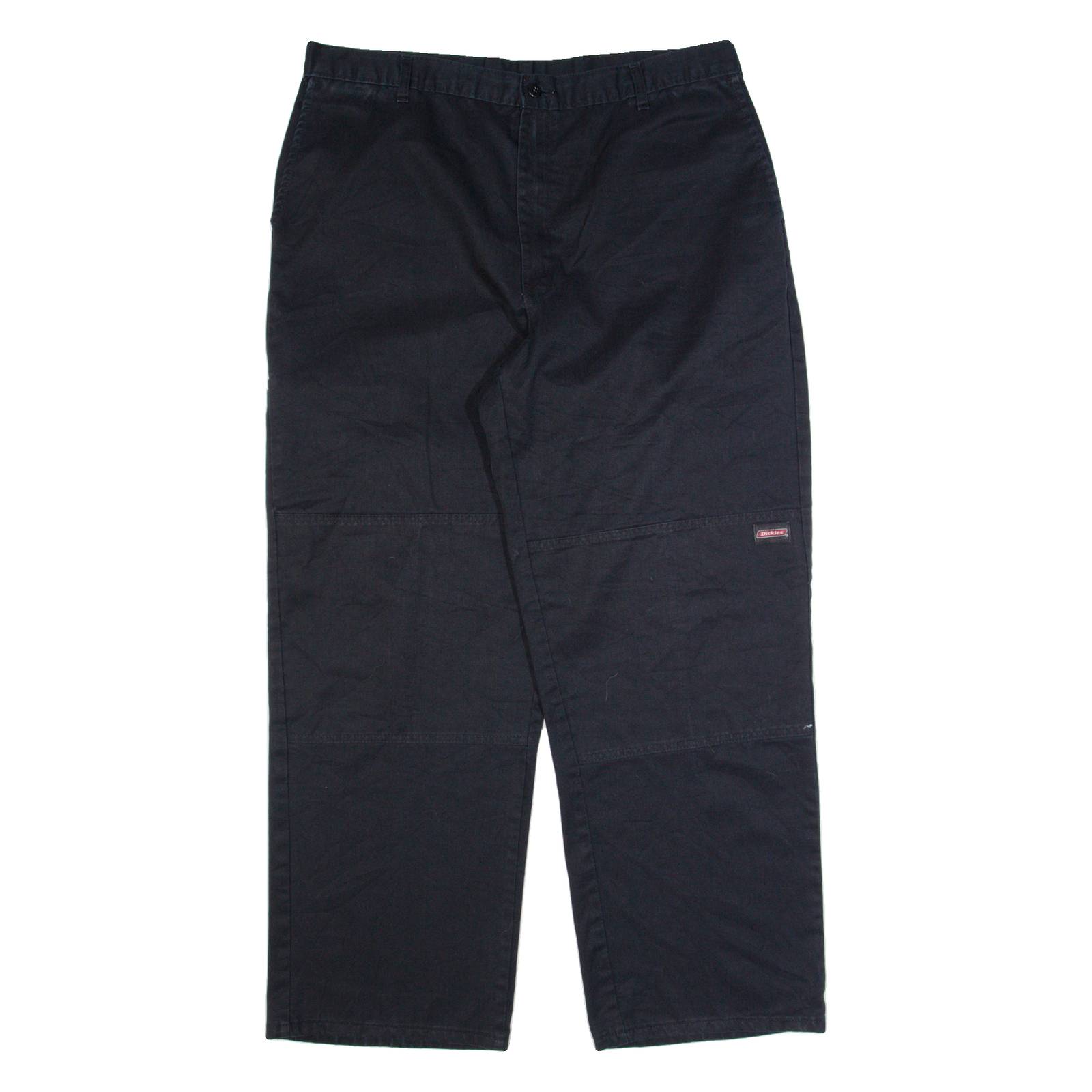 DICKIES Workwear Mens Trousers Black Regular Straight W38 L32