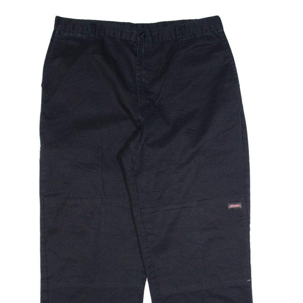 DICKIES Workwear Mens Trousers Black Regular Straight W38 L32