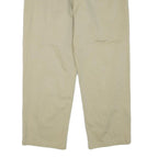 NAUTICA Mens Relaxed Beige Cotton Blend Zip Trousers W38 L32 Casual Classic