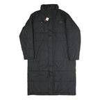 NEW BALANCE Mens Black Tracksuit Jacket L Polyester Plain Long Zip Warm