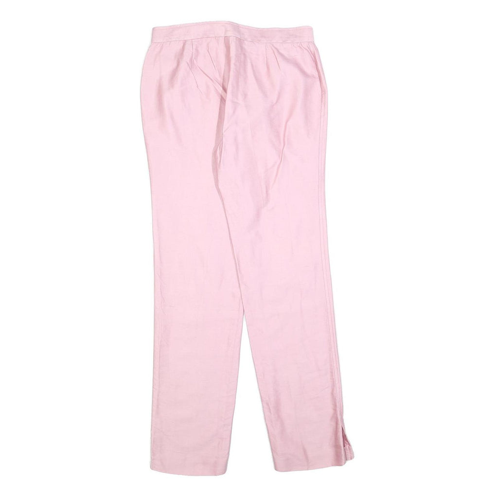 ICEBERG Womens Cotton Pink Slim Trousers W28 L31 Elegant Light Fit