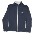 NAUTICA Mens Navy Zip Jacket L Cotton Blend Casual Lightweight Warm