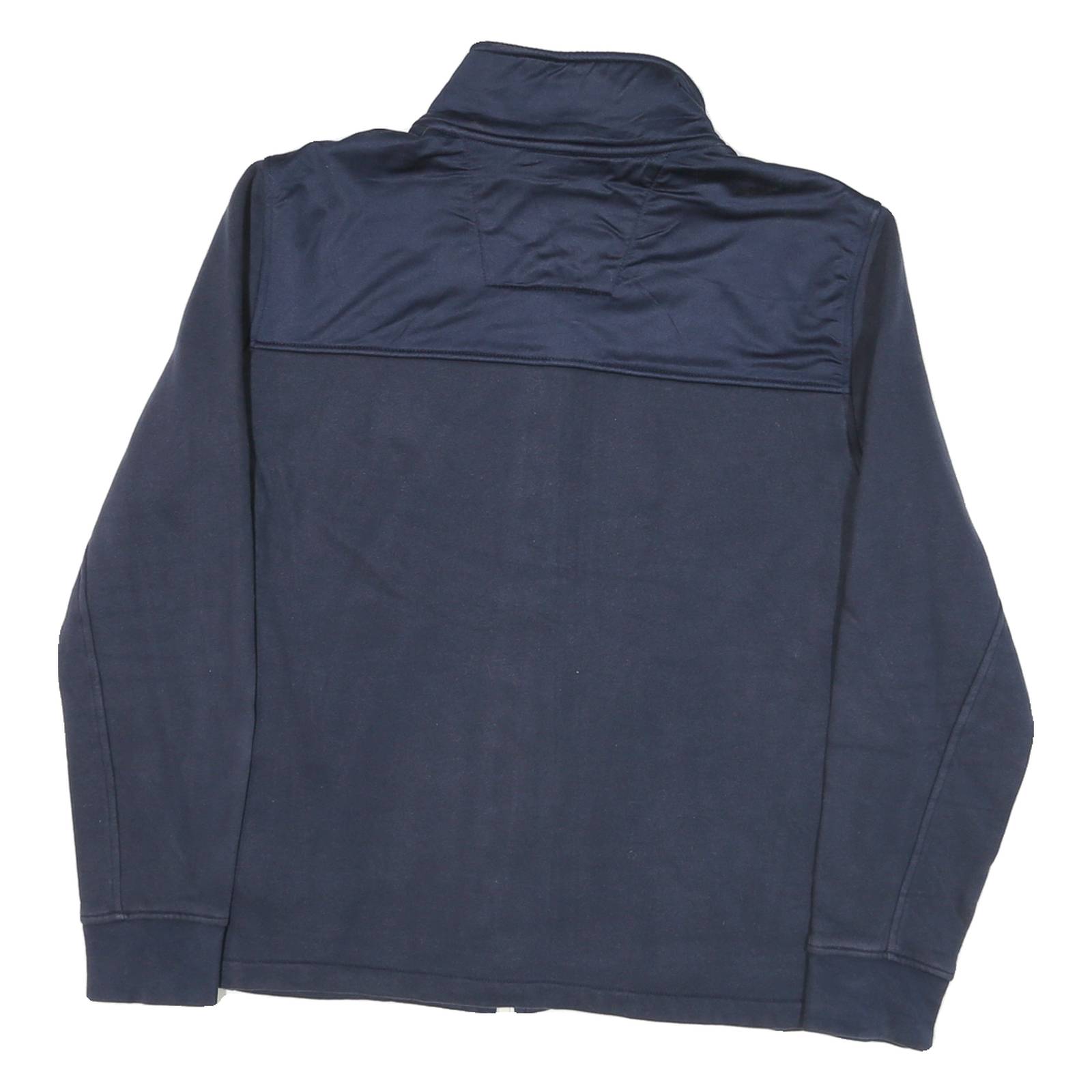 NAUTICA Mens Navy Zip Jacket L Cotton Blend Casual Lightweight Warm