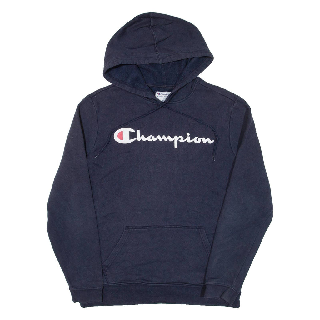 CHAMPION Mens Blue Hoodie S