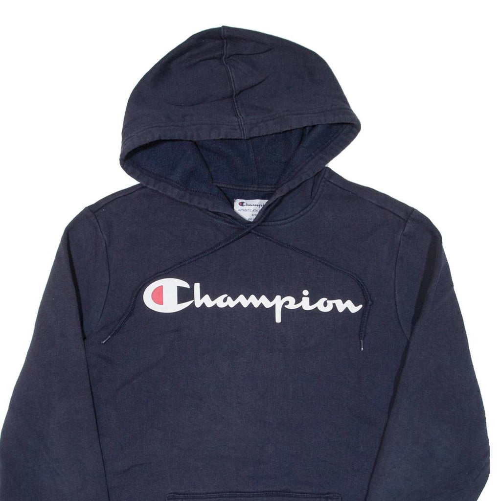 CHAMPION Mens Blue Hoodie S