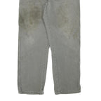 DICKIES Mens Cotton Blend Grey Regular Fit Straight Leg Trousers W36 L31