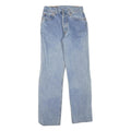 LEVI'S Womens Regular Fit Blue Denim Jeans W26 L28 Button Closure Classic Style