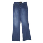 CHRISTOPHER J. Womens Jeans Blue Regular Flared Denim Light W28 L32 Classic Fit