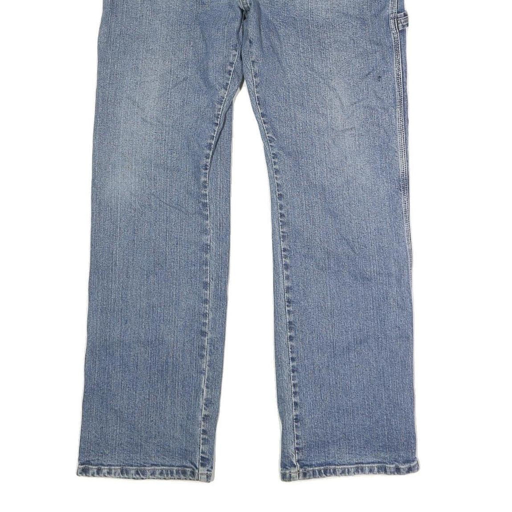 DICKIES Mens Jeans Blue Regular Straight Denim Medium W36 L31 Workwear Cotton