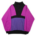 Womens Sweatshirt Pink 1/4 Zip S