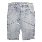 SAMS JEANS Mens Shorts Blue Casual XL W38 Large Pockets Cotton Blend