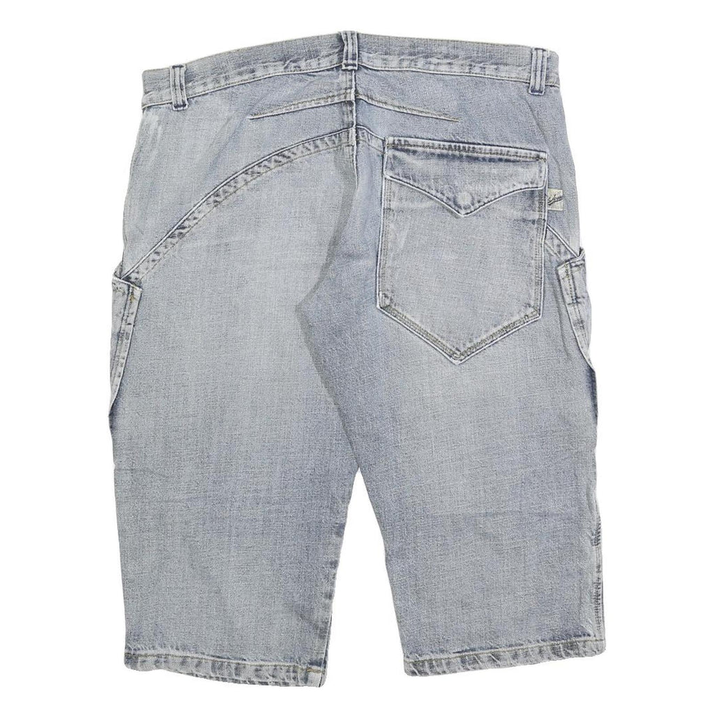SAMS JEANS Mens Shorts Blue Casual XL W38 Large Pockets Cotton Blend