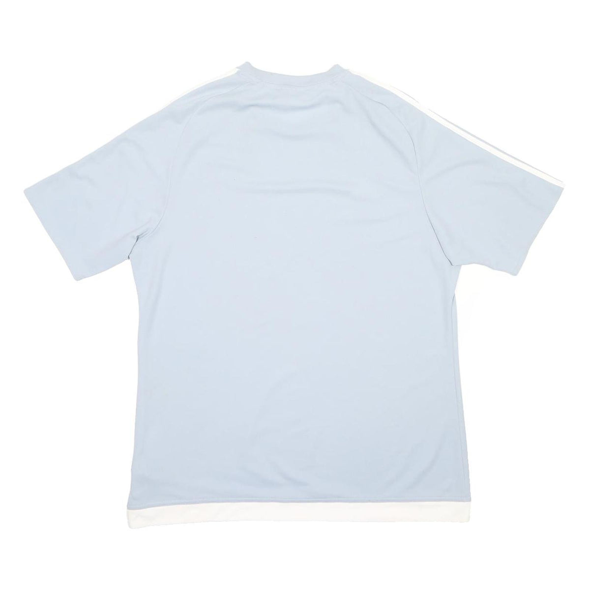 ADIDAS Mens Blue & White Sports T-Shirt XL Short Sleeve Crew Neck Climalite
