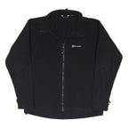 BERGHAUS Mens Black Track Jacket 2XL Polyester Blend Zip Fleece Outdoor