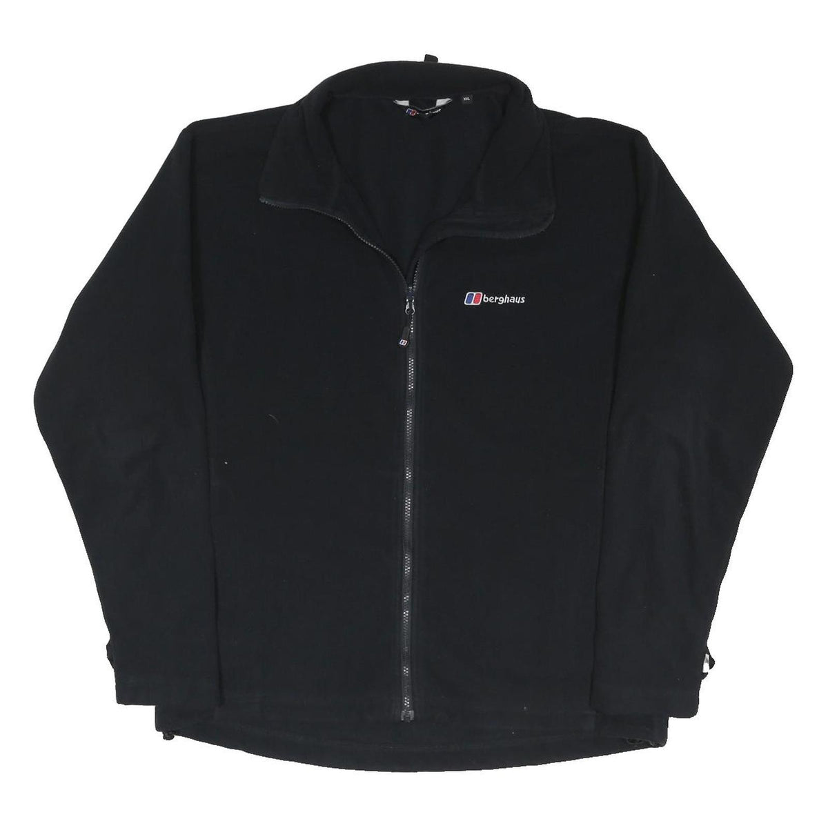BERGHAUS Mens Black Track Jacket 2XL Polyester Blend Zip Fleece Outdoor