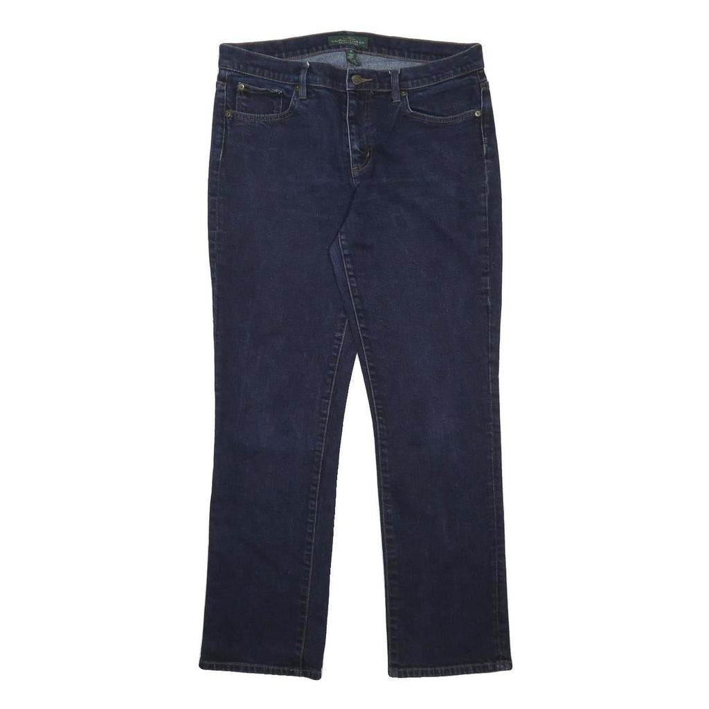 LAUREN RALPH LAUREN Womens Jeans Blue Regular Straight Denim Medium W33 L30