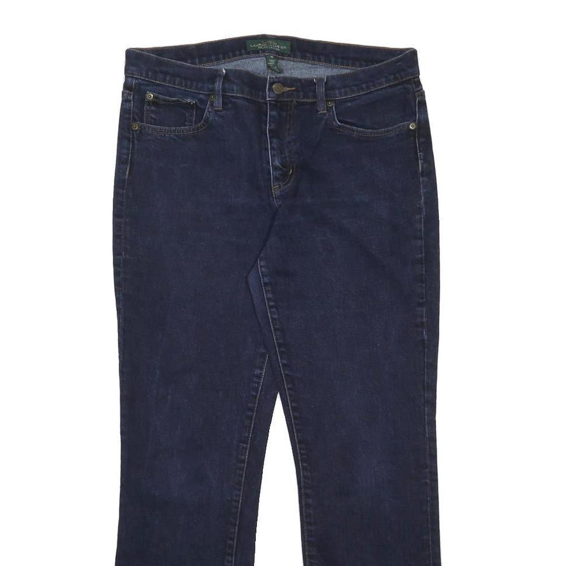 LAUREN RALPH LAUREN Womens Jeans Blue Regular Straight Denim Medium W33 L30