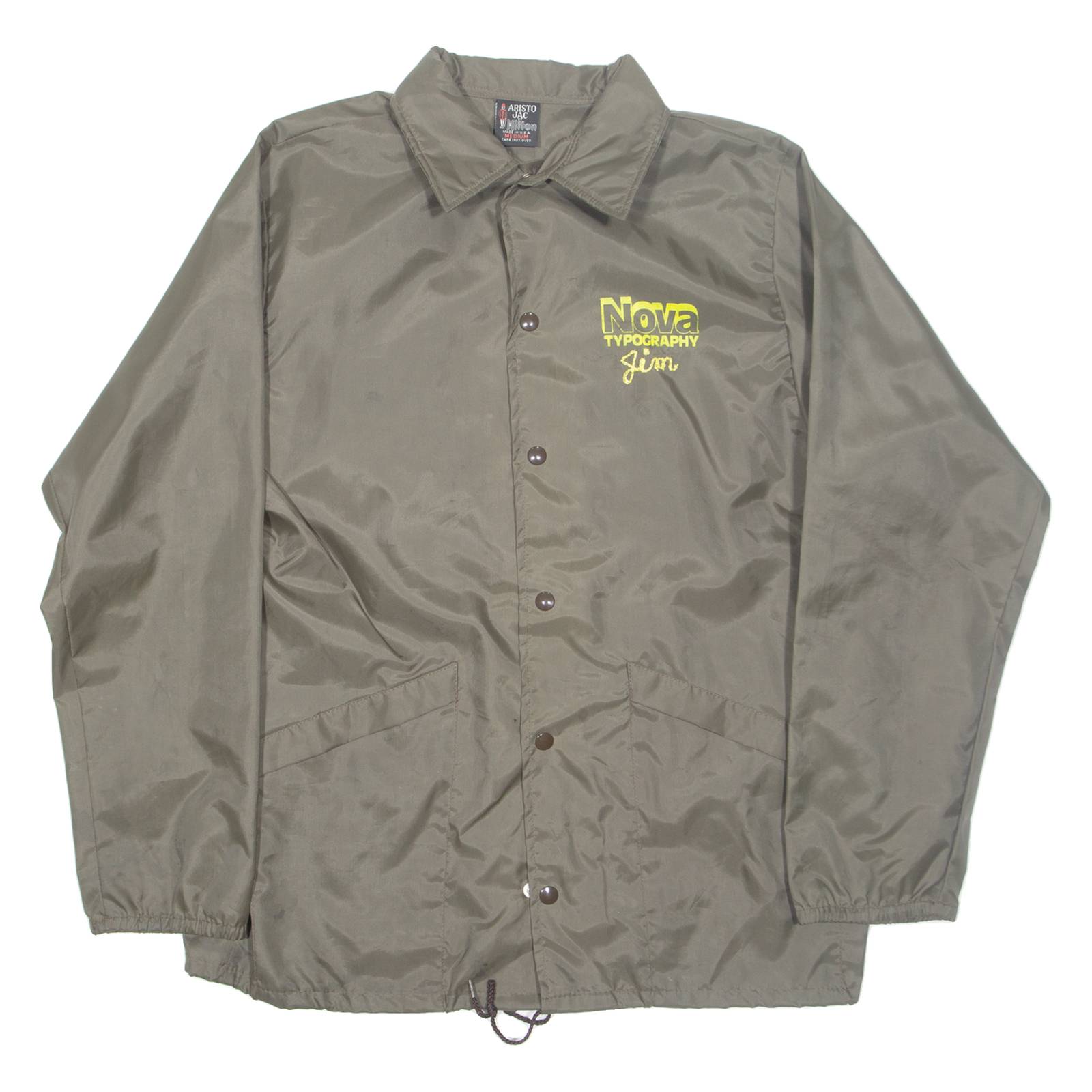 ARISTO JAC Coach Mens Workwear Jacket Grey Nylon M