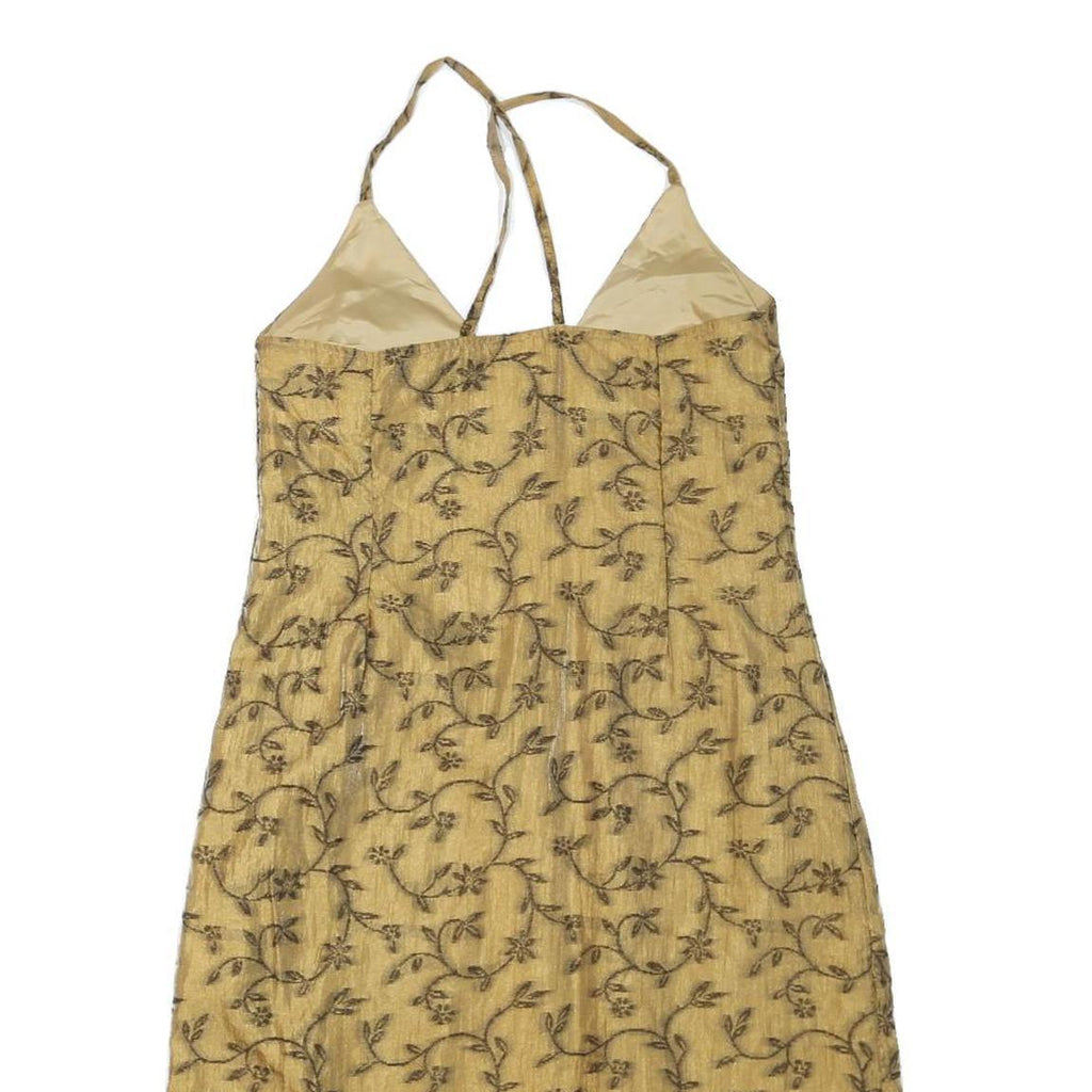 NICO NICO Womens Beige Floral Print Slip Dress Polyester Blend Size M