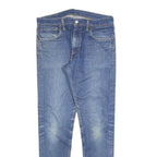 LEVI'S 520 Mens Jeans Blue Slim Skinny Denim Medium W32 L34 Zip Cotton Blend