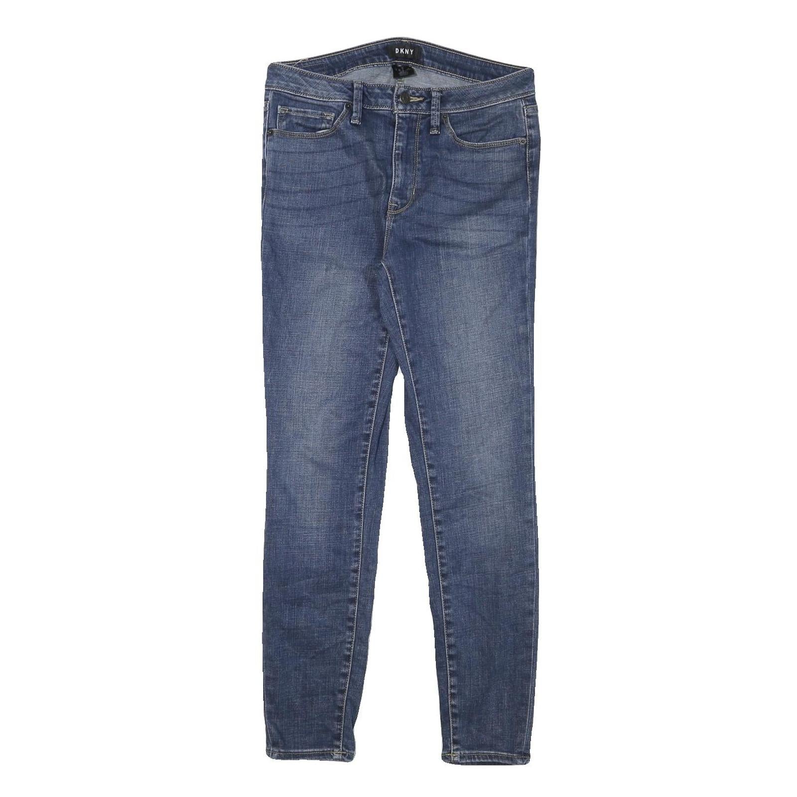 DKNY Womens Jeans Blue Slim Skinny Denim Medium W28 L27 Stretch Cotton Blend
