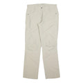 ICEPEAK Womens Beige Polyester Regular Fit Straight Trousers W32 L32 Outdoor