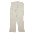 ICEPEAK Womens Beige Polyester Regular Fit Straight Trousers W32 L32 Outdoor
